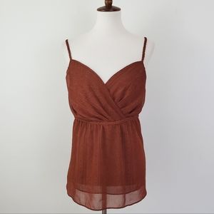 Lane Bryant Braided Strap Boho Cami Tank Top